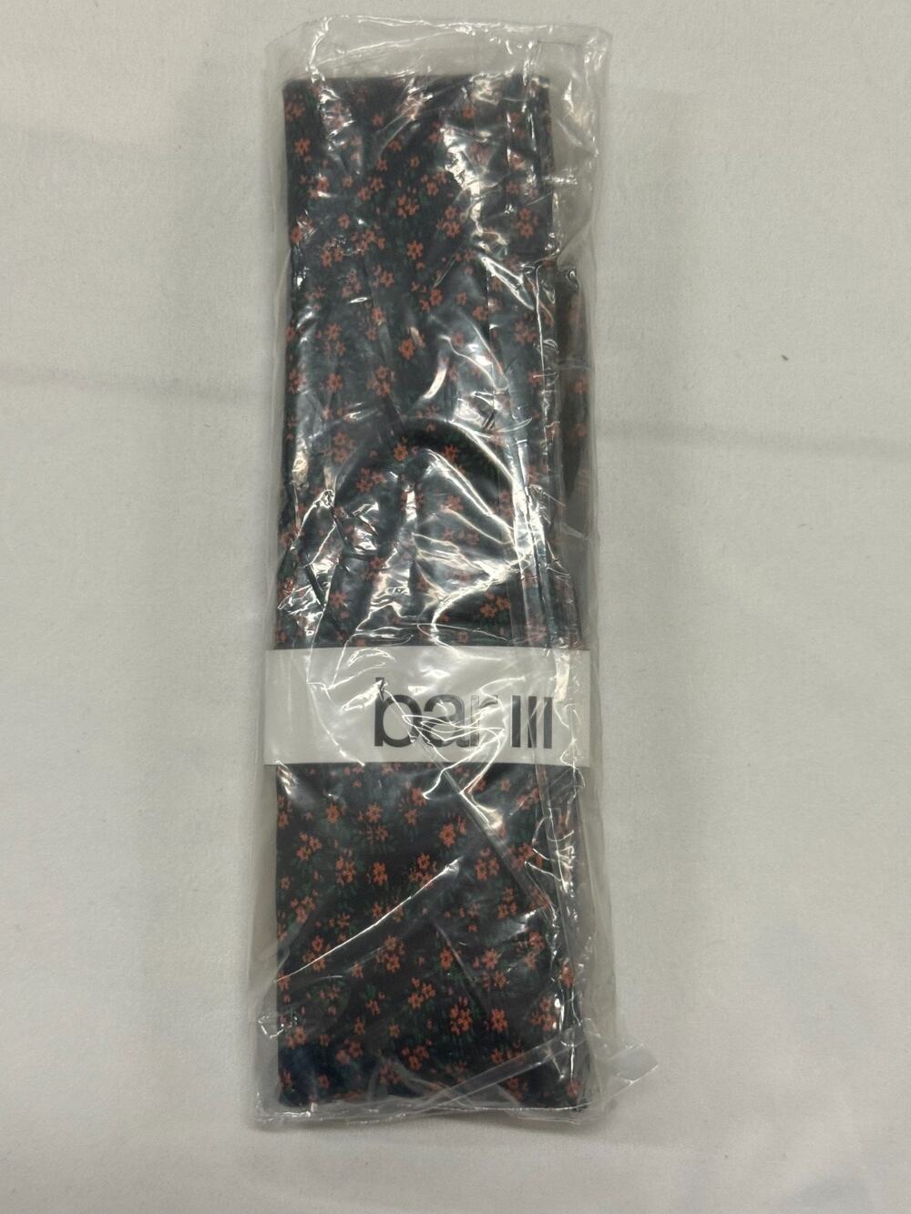 Bar III Navy Floral Skinny Tie Men's Necktie Coral Flower Print NWT MSRP $55